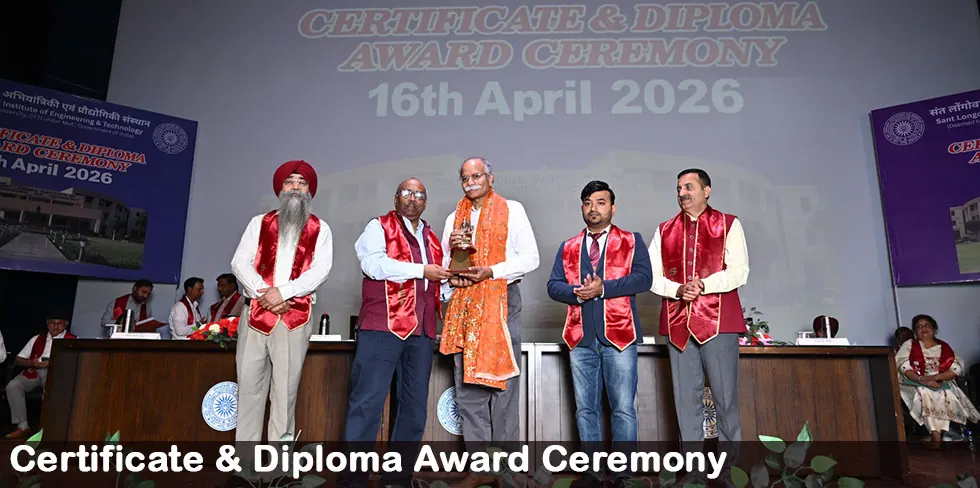 Certificate and Diploma Award Ceremony, 16 April 2026: an awardee being honoured on stage